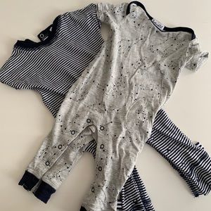 2 Splendid onesies 0-3 months